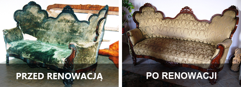 renowacja antyków - sofa